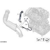 BMW Engine Crankcase Breather Hose Clamp - Genuine BMW 11158638498