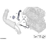 BMW Engine Crankcase Breather Hose - Genuine BMW 11158637971