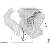 BMW Engine Crankcase Breather Hose - Genuine BMW 11159487568