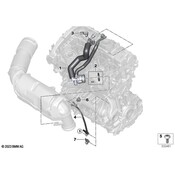 BMW Engine Crankcase Breather Hose - Genuine BMW 11151022758