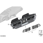 BMW HVAC Temperature Control Panel - Genuine BMW 64117910767
