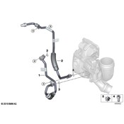 BMW Turbocharger Coolant Hose - Genuine BMW 11539488189