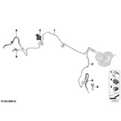 Mini Brake Hydraulic Hose - Genine Mini 34308857531
