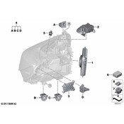 BMW Headlight Mounting Repair Kit - Genuine BMW 63117492725
