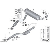 BMW Exhaust System Hanger Bracket - Genuine BMW 18309894274