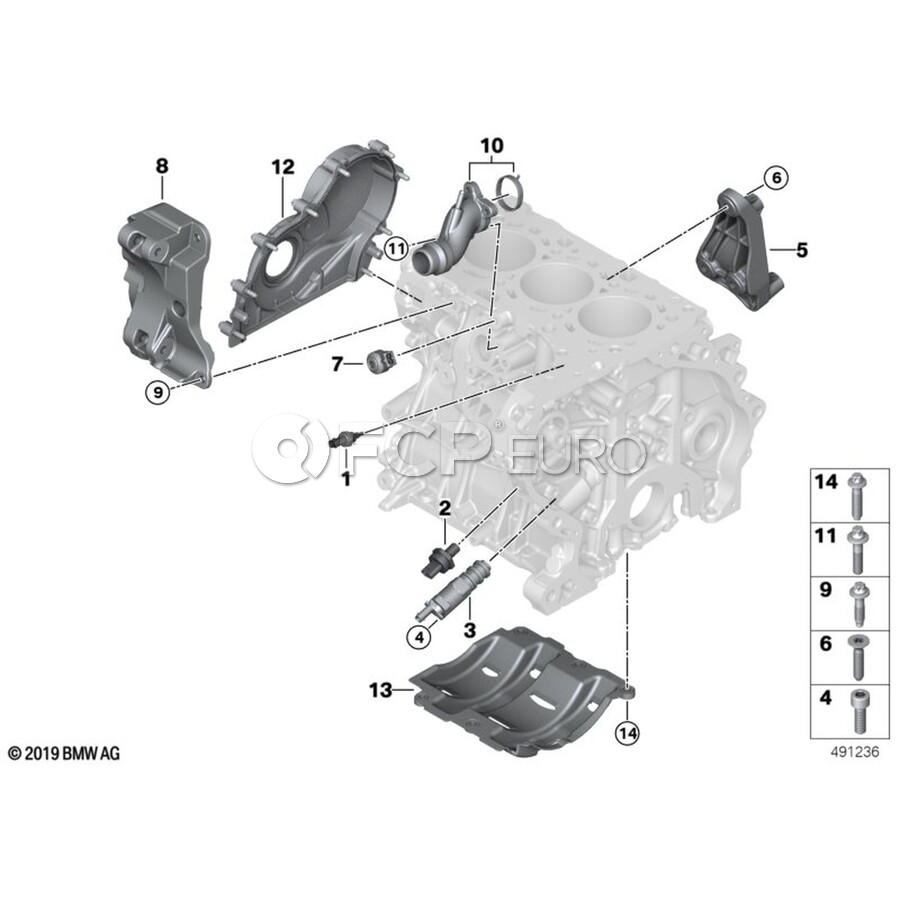 BMW Adapter Plate - Genuine BMW 11118513419 | FCP Euro