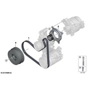 BMW Accessory Drive Belt Tensioner Assembly - Genuine BMW 11289485813