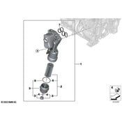 BMW Engine Oil Filter Cover - Genuine BMW 11427926135