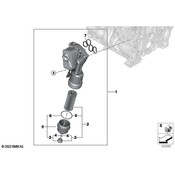 BMW Engine Oil Filter Housing Gasket - Genuine BMW 11427926136