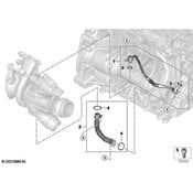 BMW Turbocharger Oil Line - Genuine BMW 11428489608