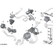 BMW Engine Auxiliary Water Pump - Genuine BMW 11515A020E0