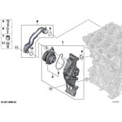 BMW Engine Coolant Hose - Genuine BMW 11537952843