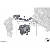 BMW Engine Coolant Hose - Genuine BMW 11537952845