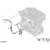 BMW Turbocharger Coolant Hose - Genuine BMW 11538489610