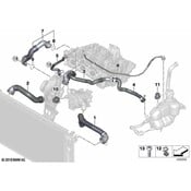 BMW Engine Water Pump Outlet Pipe O-Ring - Genuine BMW 11539454997