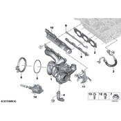 BMW Fastening Strip Exhaust Manifold Top - Genuine BMW 11627625162