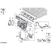 BMW Turbocharger Bracket - Genuine BMW 11628678770