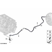 BMW Power Brake Booster Vacuum Hose - Genuine BMW 11668650787