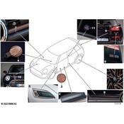 MINI Wheel Center Cap Set (F54 Final Edition) - Genuine MINI 36135A78992