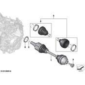 MINI CV Joint Boot Kit - Genuine MINI 31608652137