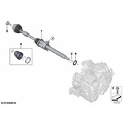 MINI CV Axle Assembly - Genuine MINI 31605A288F2