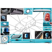 MINI Wheel Center Cap Set (Seaside Edition) - Genuine MINI 36135A7C992
