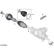 BMW CV Axle Assembly - Genuine BMW 31605A4E434