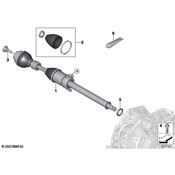 MINI CV Axle Assembly - Genuine MINI 31605B3D928
