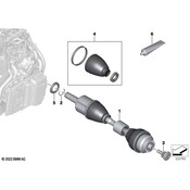 BMW CV Axle Assembly - Genuine BMW 31605A4E431