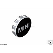 MINI Wheel Center Cap Set (Chilli Red) - Genuine MINI 36132354148
