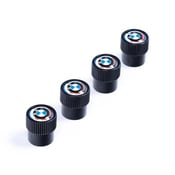 BMW 50 Years Valve Stem Cap Set - Genuine BMW 82115A75DA7