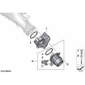 BMW Fuel Injection Throttle Body O-Ring - Genuine BMW 13715A35483