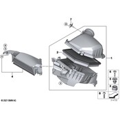 BMW Engine Air Intake Duct - Genuine BMW 13715A1AC99