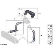 BMW Intercooler Hose - Genuine BMW 13718471881