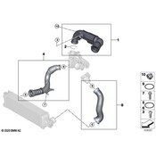 BMW Intercooler Hose - Genuine BMW 13718489558