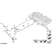 BMW Fuel Line Clip - Genuine BMW 13539455451