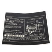 BMW Label Exhaust Emission - Genuine BMW 71227832004