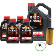 Audi Engine Oil Change Kit - Motul 106377KT3