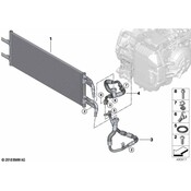 BMW Transmission Oil Cooler Line - Genuine BMW 17228676524