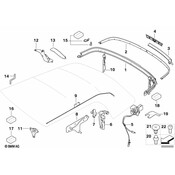 MINI Convertible Top Rear Trunk Molding - Genuine MINI 54347375319