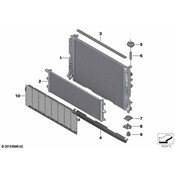 MINI Radiator Air Seal - Genuine MINI 17119424350