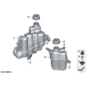 BMW Engine Coolant Reservoir - Genuine BMW 17135A14990