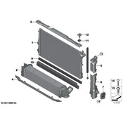BMW Radiator Mount - Genuine BMW 17115A98219