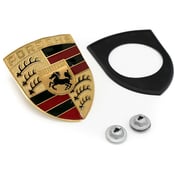 Porsche Hood Emblem Kit - Genuine Porsche 90155921026KT