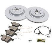 Jaguar Land Rover Disc Brake Kit - Bosch QuietCast T4N1744KT1
