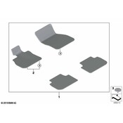 BMW Floor Mat Set - Genuine BMW 51479475216
