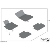 BMW Floor Mat Set - Genuine BMW 51475B33667