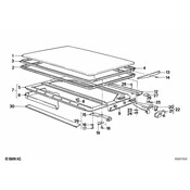 BMW Sunroof Seal - Genuine BMW 54121933203