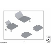 BMW Floor Mat Set - Genuine BMW 51477471535