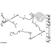 BMW Engine Coolant Hose C-Clip Retainer - Genuine BMW 17128644287